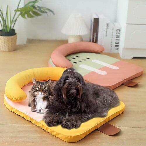 Fruit Cute Luxury Dog Beds for Small Medium Large Dogs Bed Mats Dog Accessories Supplies Cooling Mat for Dogs Cat House Bed
