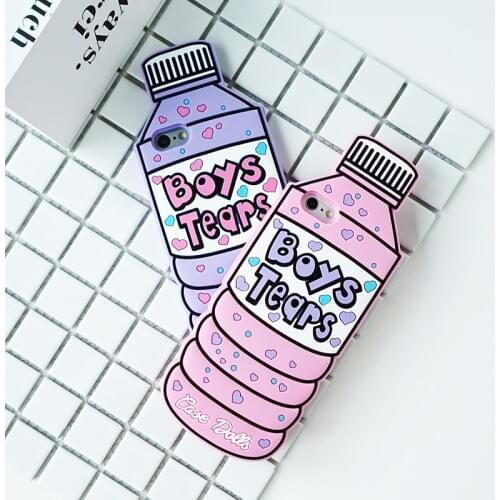 Lovely New 3D silicone "Boy Tears" Soft Silicone Back Cover Case for iPhone 5 5s 6 6s 7 Plus Cases Rubber Covers