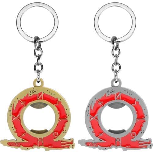 MQCHUN Olympus Kratos Keyring God Of War 4 Keychain Holder Metal Dog Tag Game PS4 Jewelry Chaveiro -50