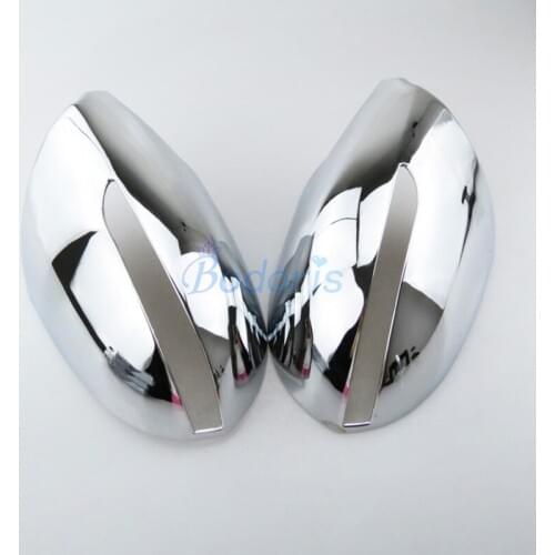Side Wing Door Mirror Cover Rear View Overlay Panel Chrome Car Styling 2010-2015 For Kia Sportage Accessories