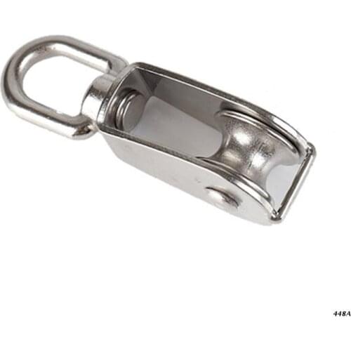 Wire Rope Single Double Wheel Lifting Crane M20 Anti-high Temperature Stainless Steel Lifting Rope Block Reliable Tools