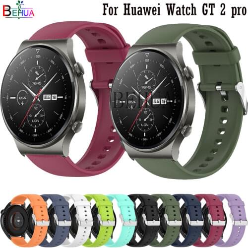 BEHUA WatchBand Strap For Huawei Watch GT 2 pro Smart WristBand 22mm Wriststrap For Huawei Watch GT 2 46mm Silicone Bracelet