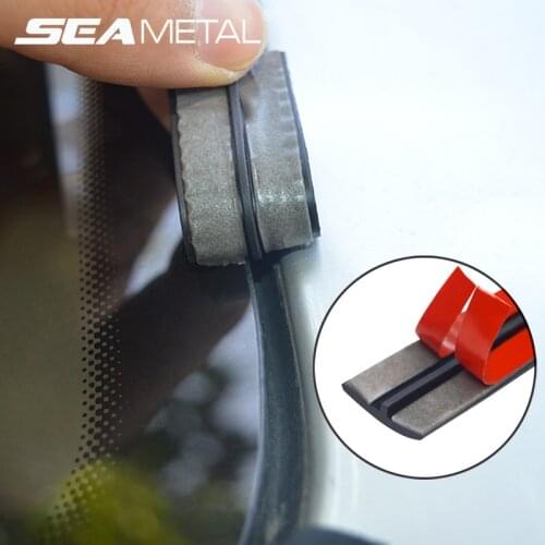 Car Rubber Seal Strips Auto Seal Protector Sticker Window Edge Windshield Roof Rubber Sealing Strip Noise Insulation Accessories