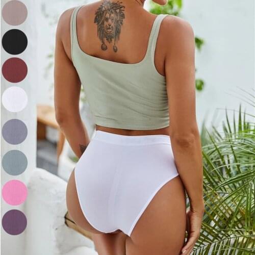 Sexy Underwear Seamless Womens Pantie Women Cotton Briefs Lingeries Mid-Rise Underpants Panty Intimates Plus Size 2XL