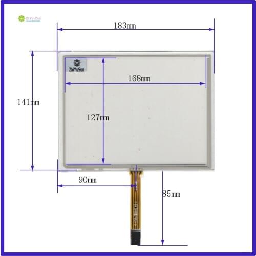 ZhiYuSun 183mm*141mm HST-TPA8.0D Compatible Touch Screen glass 183*141 USE gps touch glass For industry applications