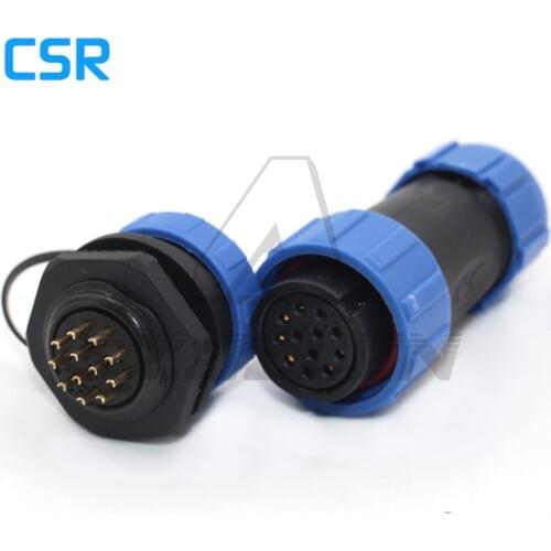 SZJELEN SP2110 12 pin plug socket high voltage current cable LED waterproof connector