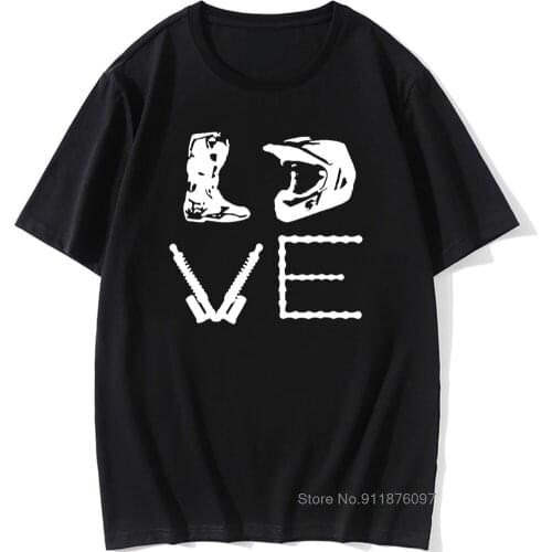 DIRT BIKEER LOVE Bike Motocross Birthday Funny Unisex Graphic Fashion New Cotton Short Sleeve T Shirts O-Neck Harajuku T-shirt