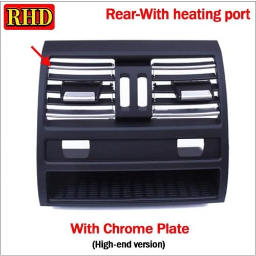 Rear Center Console Fresh Air Outlet Vent Grille Cover With Button Interior Accessory For BMW 5 Series 530D 525D 535D F10 F18