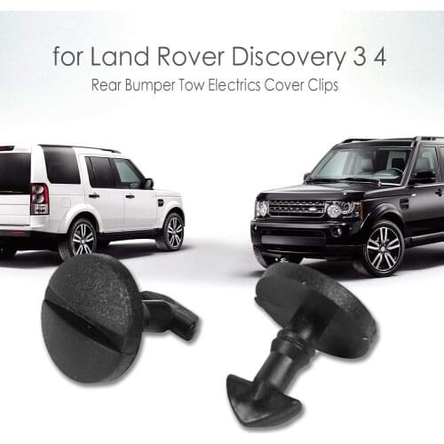 2pcs Towbar Electrics Cover Clips Excellent and Durable Plastic for Land Rover Discovery 3 4 Range Rover Sport Black