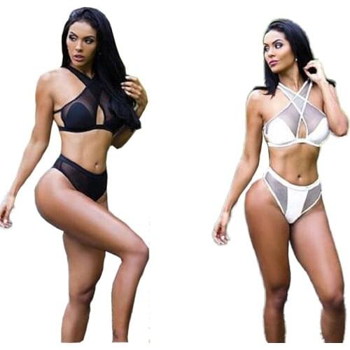 2019 New Swimwear Women Bikini Padded Bandage Swimsuit Beachwear Bathing Push-up Bikini Clothing Biquini Set swimswear
