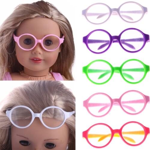 1Pcs Doll Eye Glasses Popular Color For 18 Inch American&43 CM Baby Reborn Doll Accessories,Our Generation Childrens Toy Gifts