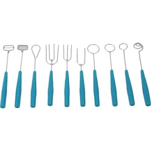 10PCS Chocolate Dipping Fork Cake Fondue Fountain Decorating Tool DIY 1 Set New Party Supplies