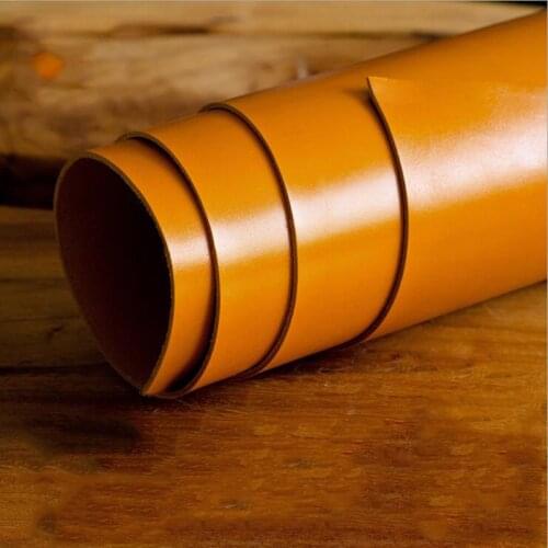 2.0MM genuine leather First layer cowhide Vegetable tanned leather for bags shoes belt wallet sofa etc Bright brown color