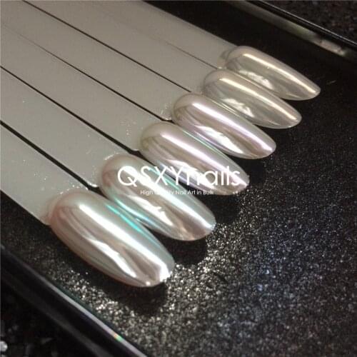 20g High Grade Light Color Aurora Powder Mirror Chrome Neon Mermaid Unicorn Pigment Glitter Chrome Smooth Rubbing for Nail Gel