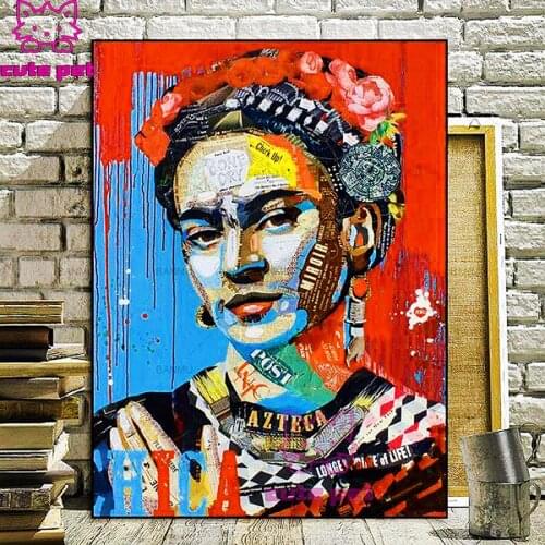 5D DIY Diamond Painting Street graffiti woman Full Square Round Drill Embroidery Cross Stitch Needlework gift Home Decor mosaic