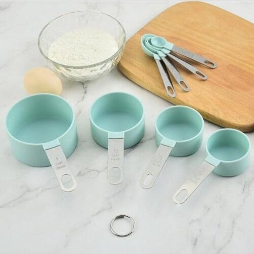 8pcs Kitchen Measuring Spoons Set Measuring Cups Tea Sugar Coffee Spoon Kitchen Gadgets Measuring Tools Baking Accessories