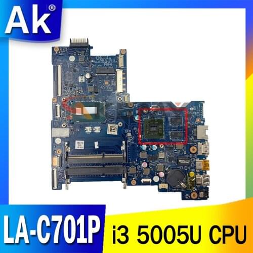 854940-601 854940-001 for HP 15-AY 15-AC 15-BD Laptop motherboard BDL50 LA-D703P/LA-C701P CPU i3 5005U DDR3 100% test work
