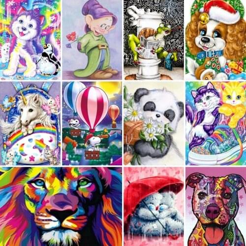 30x40x50x60x70 diamond painting 5D Full Square embroidery mosaic Cross Stitch Cute animal unicorn DIY home Decoration gift