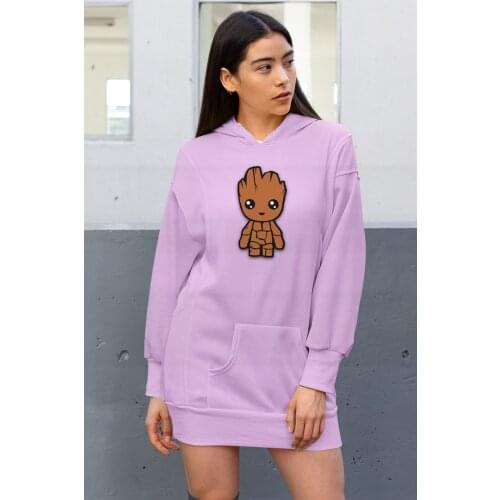 Angemiel Wear Groot Doll Pink Dress Sweatshirt Tunik
