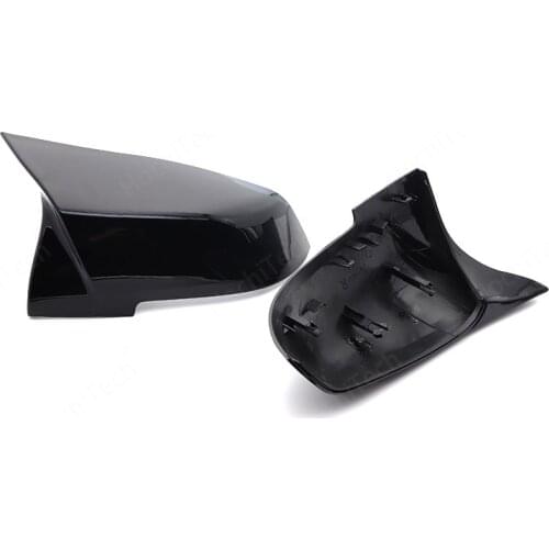 2pcs Auto Car Rear View Side Mirror Cover Trim For BMW F20 F21 F22 F23 F30 F31 F32 F36 X1 E84 F87 M2 Carbon Fiber Style