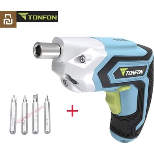 Youpin Tonfon Wireless Electric Cordless Drill Impact Gun Gill Power Screwdriver With Bits 1500mAh Rechargeable Battery