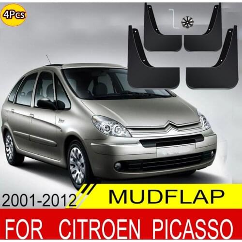 Mud Flaps For Citroen Picasso 2001-2012 4PCS Front Rear Fender Mudguards High Quality Guard Splash Flap Car Accessories
