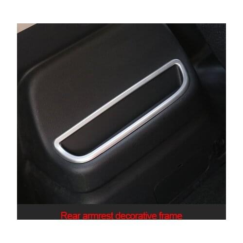 For Mitsubishi OUTLANDER EX 2013-2019 ABS chrome matte Rear armrest decorative frame 1pcs