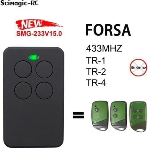 Garage Door Remote Control Compatible With FORSA TR-1 TR-2 TR-4 Wireless Transmitter 433.92MHz Rolling Code keychain for gate
