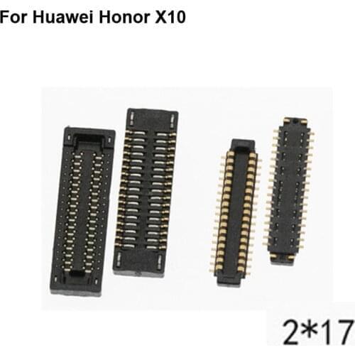 2pcs FPC connector For Huawei Honor X10 LCD display screen on Flex cable on mainboard motherboard For Huawei Honor X 10