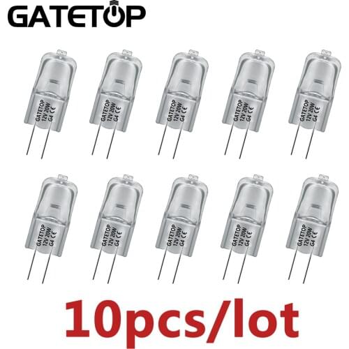 10pcs/Lot Hot Size Halogen Lamp G4 12V 20W Interior Decoration Crystal Chandelier