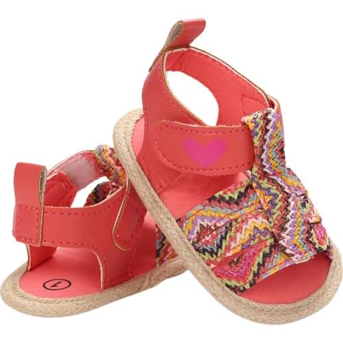 Summer Fashion Hollow Out Baby Girls Sandals Shoes Toddlers Leisure Style Soft Sole Knitting Princess Shoes Non-slip Prewalker
