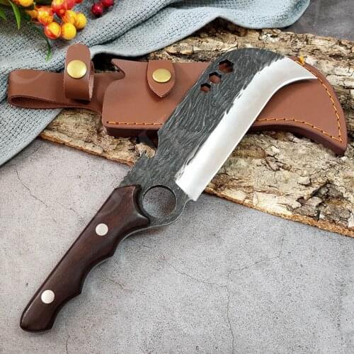 Multifunctional Knife Forged Stainless Steel Outdoor Chopper Butcher Knife High Hardness kitchen Knives