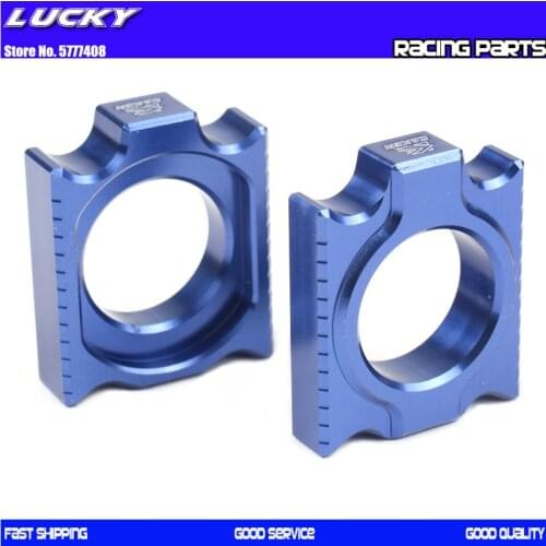 Motorcycle CNC Axle Block Rear Chain Adjuster For YAMAHA YZ250F 2012-2018 YZ450F 2010-2017
