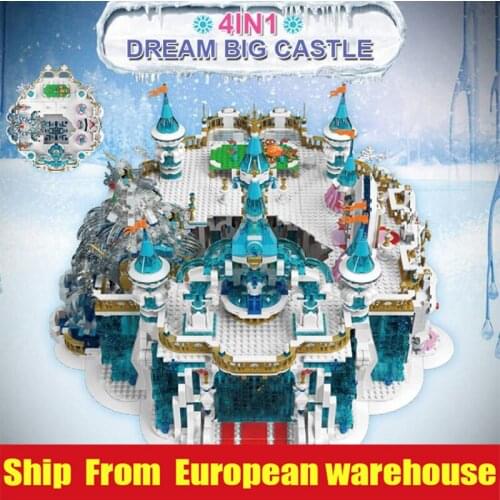 MOULD KING 11007 11008 11009 11010 Creative Toy MOC Frozen Entrance Model Building Blocks Assembly Brick Kits Kid Christmas Gift