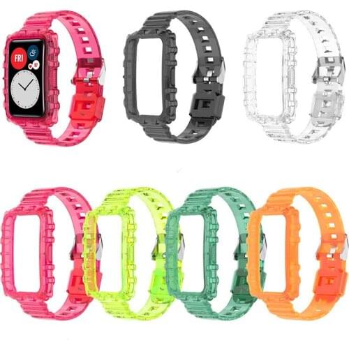 Transparent Silicone Band Strap for Huawei watch fit Wristband