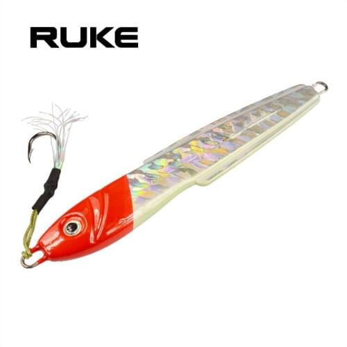 RUKE New Fishing Lure Baits Lead fish LJ03 south oil near the deep sea iron plate lead fish false bait metal road
