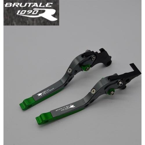 Yang hua CNC Folding&Extending Brake Clutch Levers Levers For MV Agusta BRUTALE 1090R 1090 R 2014 !Logo(BRUTALE 1090R)