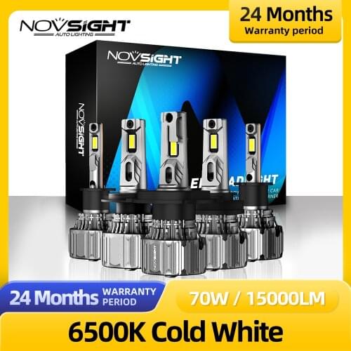 NOVSIGHT H7 Led Car Lamps 6500K 70W 15000LM Pair H4 H11 Led Bulb H1 H13 9005 9006 9007 H3 9012 Light For Replace Bulb Headlight