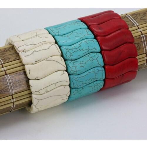 Turkey stone elastic bracelet multi element collocation DIY ,jewelry design three shapes can be selected(a set of three colors