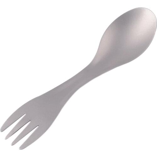 Pure Titanium Outdoor Camping Picnic Hiking Cookware Backpack Spork Spoon Fork