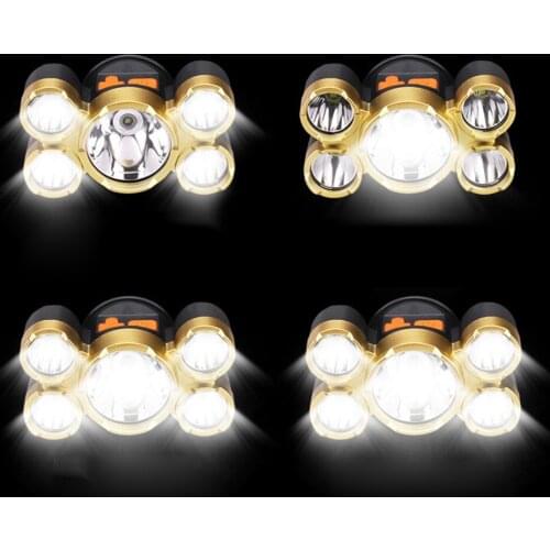 Waterproof Headlight 90° Adjustment LED Headlamp Android Usb Charging Long Battery Life