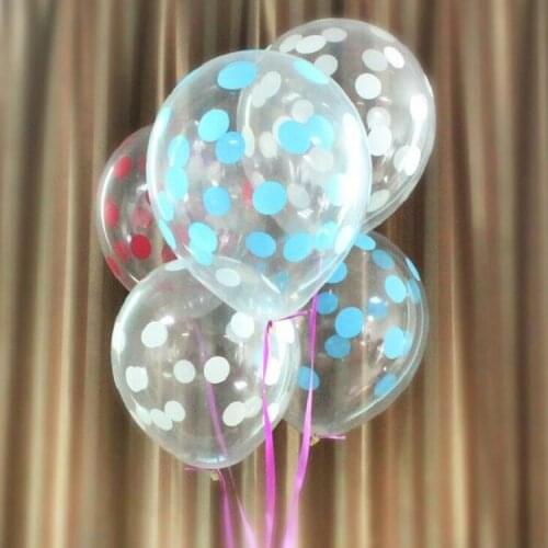 Balloons 12inch=30cm clear dots for Gift Craft Birthday Wedding Party baby shower favor Decoration DIY