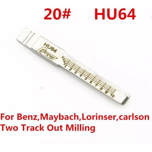 Engraved Line Key NO.20 For Smart Benz,Maybach,Lorinser,Carlson Key Blanks For 2-in-1 Lishi [10pcs]