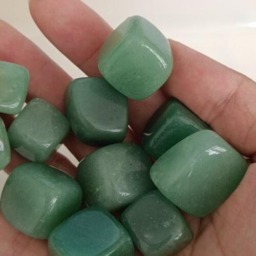 Green aventurine quartz crystal tumbled large stone reiki healing natural stone and minerals home decoration for sale