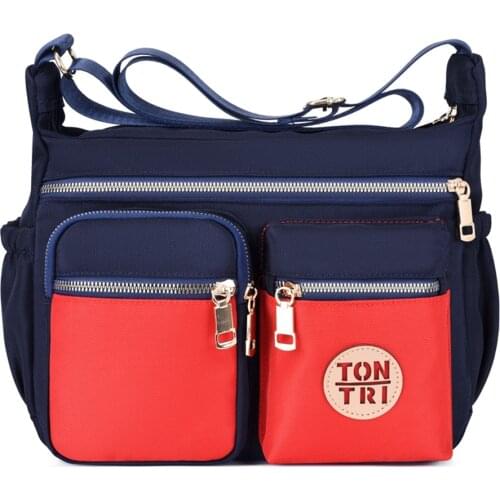 Women Oxford Crossbody Bags Travel Casual Top-handle Messenger Bag Outdoor Handbag Travel School Retro Tote Zipper Shoulder Bag