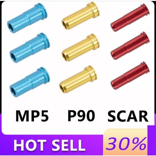 10Pcs CNC Machined Aluminum One O Ring Air Super Seal Nozzle For Airsoft AEG MP5 P90 Paintball Army Hunting Accessories