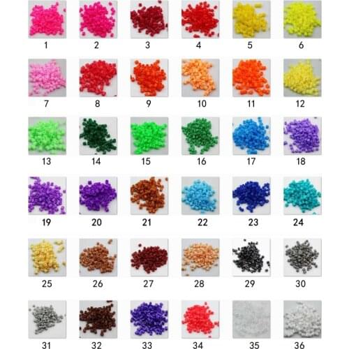 10000pcs/lot 36 color can choose 5MM HIGHGRADE hama beads diy toy food grade perler PUPUKOU fuse beads puzzles Toy