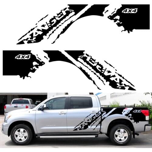 2Pcs Car Side Stickers Free shipping Auto Sports DIY Styling Decals Automobile Vinyl Film For Ford Ranger Car Tuning Accessories