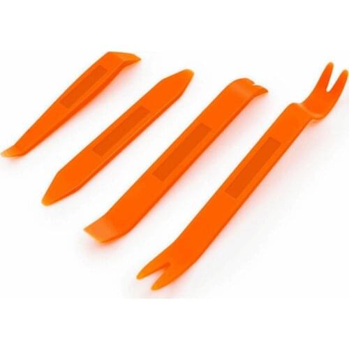 4pcs/Set Car Clip Panel Removal Tools Audio Video Dashboard Dismantle Kits Installer Pry Tool Plastic Trim Panel Repair Tools