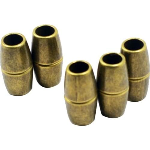 5 Pieces Leather Cord End Magnetic Clasps Jewelry Findings DIY Connectors 5mm